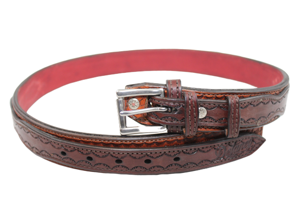 Classic Western Leather Ranger Belt